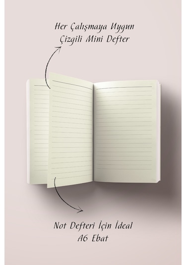 Kolaj Serisi 8 - Hedefimiz Cennet Mini Defter Çok Renkli