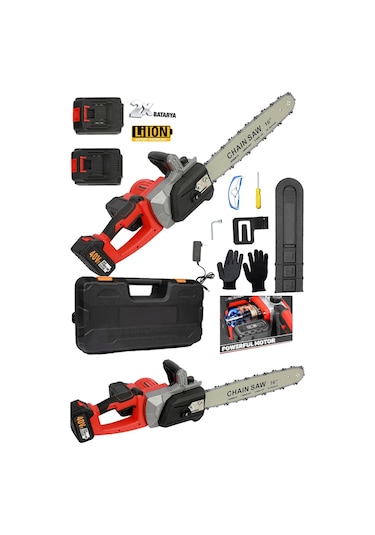 Stilmax OYP40VF-2 Akülü Yağ Pompalı Da Budama Testeresi Çantalı