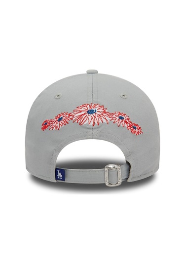 New Era Şapka - Flower Icon 9forty Los Angeles Dodgers - Gri