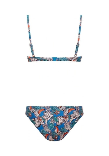 U.S. Polo Assn. Kadın Mavi Bikini Takım Mavi