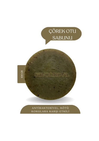 Doğal Çörek Otu Sabunu, El Yapımı, Cilt İçin Kişisel Bakım Sabunu 100gr