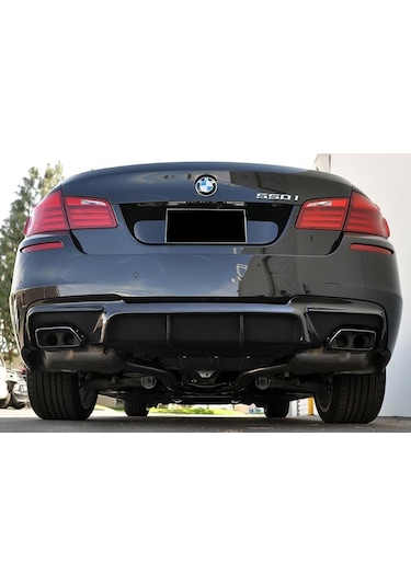 Bmw F10 Vorstainer Difüzör Sağ Sol Çift Çıkış Piano Black 2010 -