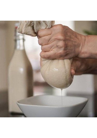 Bitkisel Süt Torbası Yoğurt Süzme Kesesi Yıkanabilir Keten