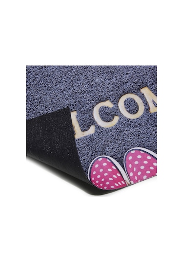 Welcome Yazılı Kauçuk İç Ve Dış Kapı Önü Paspası 45x70