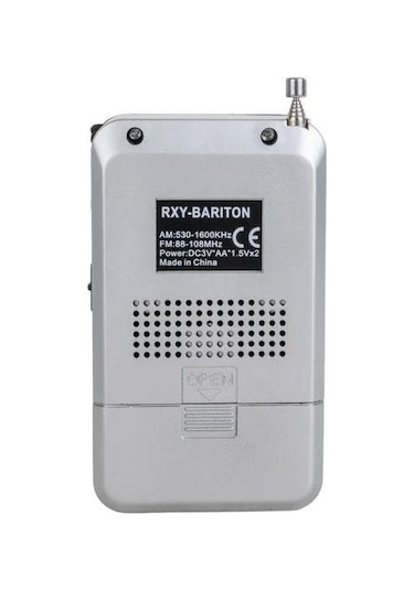 Roxy Rxy-bariton Cep Tipi Mini Pilli Analog Radyo - Gri