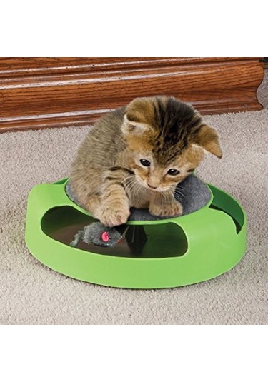 Sones Evcil Hayvan Malzemeleri Kedi Plastik Fareyi Yakala İnteraktif Döner Tabla Evcil Hayvan Oyuncakları