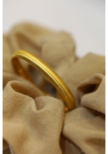 Yenigün Kuyumculuk 14 Ayar Altın Mat Simli 2.6 Gr 0-1 Yaş Çocuk Altın Bilezik