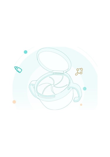 Sones Bebek Atıştırmalıkları Kase Çocuk Çocuk Gıda Saklama Kapları Anti Dökülme 360 Döndürülebilir Bebek Katı Beslenme Tabak Sofra Takımı Bebek Beslenme Malzemeleri Karpuz Kırmızısı