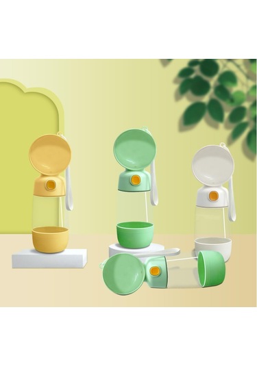 River World Köpekler İçin Su Matarası Taşınabilir Mama Hazneli