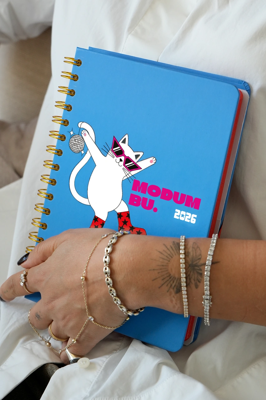 Spiralli Sert Kapak 2026 Haftalık Motivasyon Ajandası A5 2552