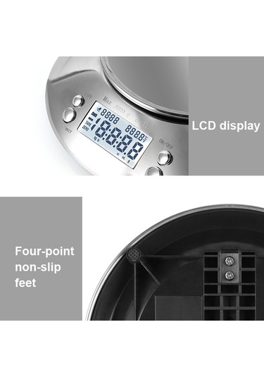 Sones 5kg/1g Yüksek Hassasiyetli Mutfak Terazisi Kavurma Elektronik Terazisi Kahve Terazisi Alarm Zamanlayıcılı