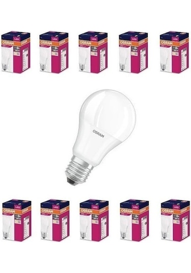 Osram 8.5W Led Ampul E27 Beyaz Işık 6500K 806Lm -- Yeni Seri --