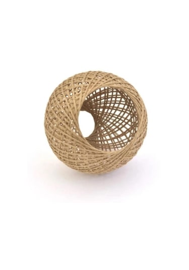 Örme Jüt İp Abajur Başlığı Handmade Bej