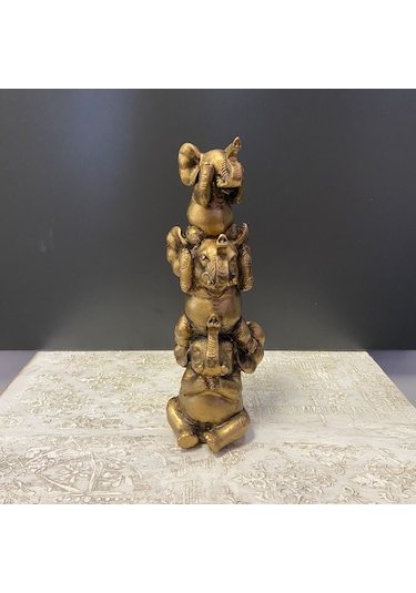 Üst Üste 3 Neşeli Fil Biblo