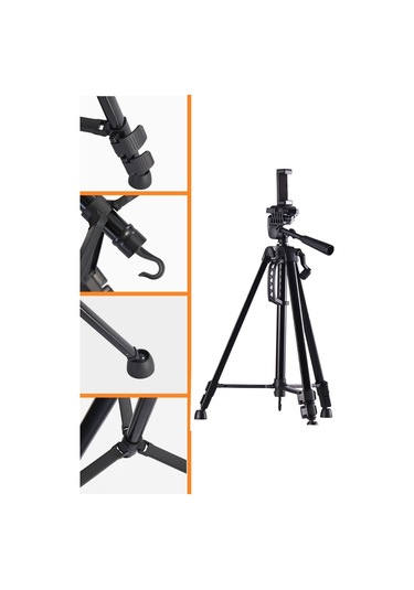 Zmc Bilişim Telefon Ve Fotoğraf Makinası Takılabilen Bluetooth Kumandalı 146 Cm Tripod