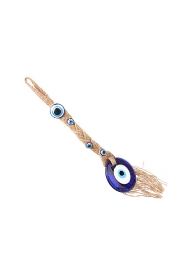 Kangvka Mavi Göz Cam Büyüsi: Doğal Jüt Ip İle Duvar Dekoru, Kötü Gözden Korumak Ve Ev/garden Zenginleştirmek İçin