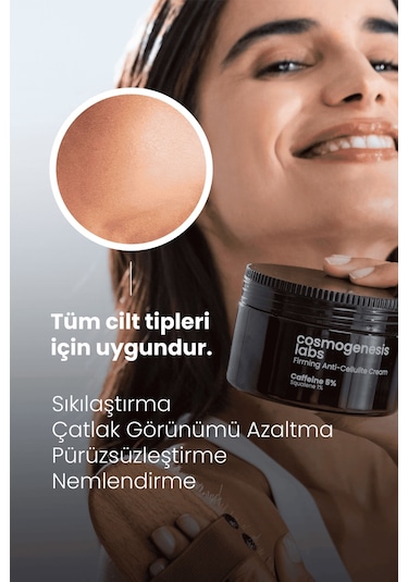 Cosmogenesis Labs %5 Kafein İçeren Selülit Kremi 300 ml - Sıkılaştırıcı Bölgesel İncelme Sağlayan Çatlak Karşıtı Vegan