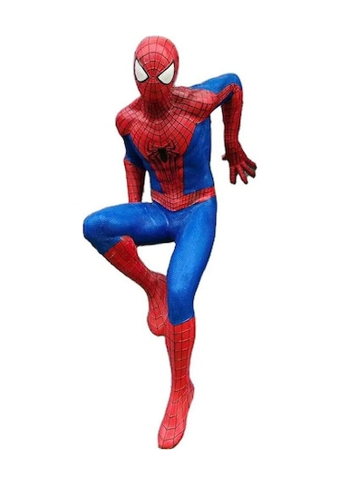 3-12 Yaş Çocuklar Örümcek Adam Cosplay Kostüm Partisi Tulum