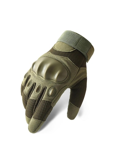 Single Sword Eklem Koruyucu Tam Parmak Motorcu Ve Bisiklet Eldiveni M-haki