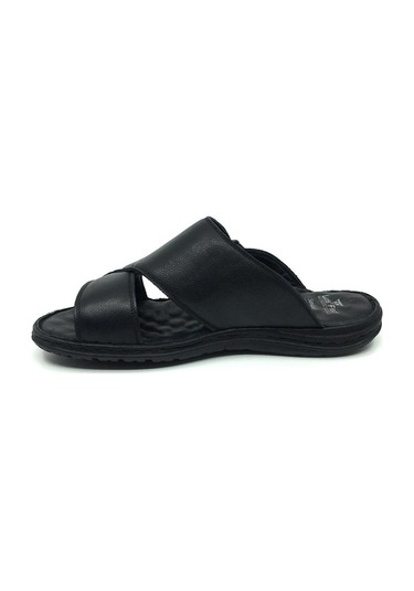 Luis Figo %100 Deri Günlük Ortopedik Erkek Büyük Numara Terlik (491738850)