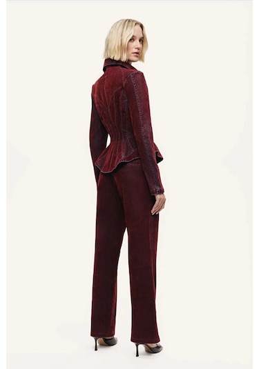 N26kd5322 Nocturne Ceket Bordo
