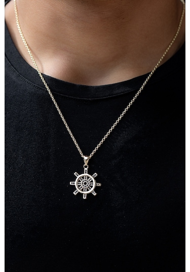 Cenova Kuyumculuk 14 Ayar Altın Dümen Erkek Kolyesi