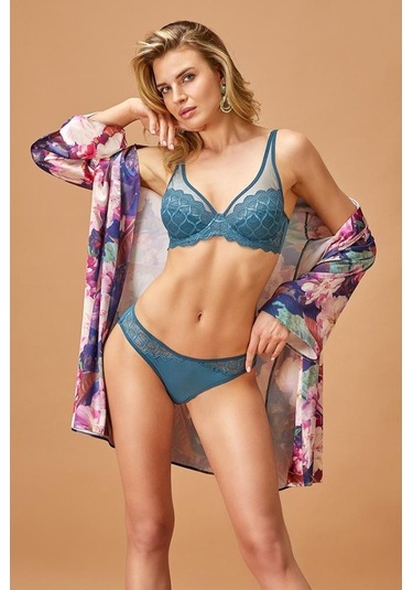 Nurteks Bayan Dantelli Desteksiz Sütyen Külot Takımı 4337 001