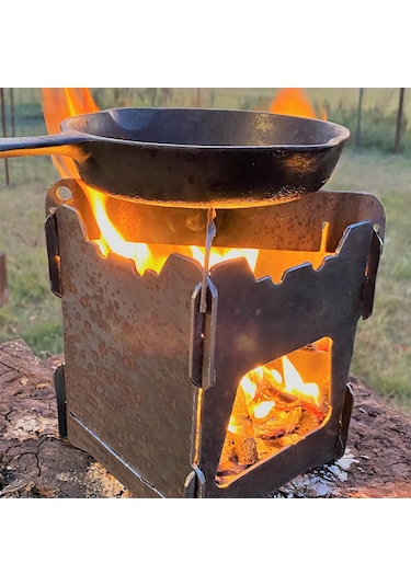 Mini Kamp Ocağı Portatif Ateş Demiri Kamp Ve Piknikcilere Özel