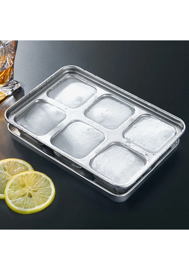 Buz Küpü Kalıp Tepsi Yapımcısı Tepsiler Dondurucu Metal Argent