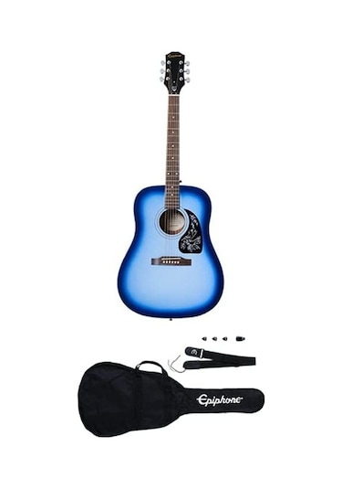Epiphone Starling Akustik Gitar Başlangıç Paketi (Starlight Blue)