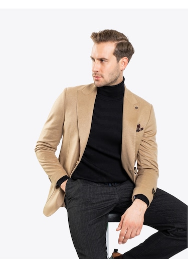 Karaca Erkek 6 Drop Ceket-camel 114302602-02-58 120321 CAMEL