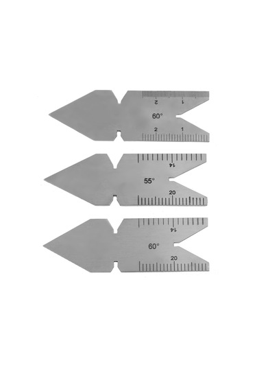 Maiyame Stahl İç-iç Dış-iç Vida Aği Ölçer 52 Parça Metrik+imperial + 3 Adet Merkez Kalibresi 60 X2, 55 X1 - Kesici Alet Ayarı Ve Geliştirme İçin