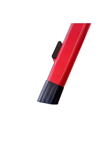 Asil Metal 3 Basamaklı Katlanır Merdiven Kaymaz Yüzeyli Basamaklı Ev Tipi 150 Kg Taşıma Kapasiteli Kırmızı 1 Adet