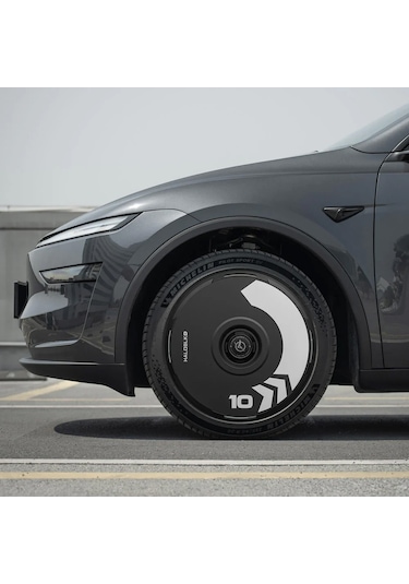 Haloblk Halodısc 2 Arrow - Tesla Model Y - 21 İnç Aerodinamik Siyah Jant Kapağı - 4 Adet
