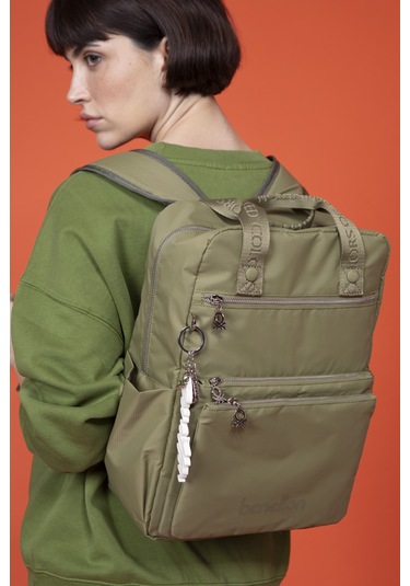 Unıted Colors Of Benetton Kadın Sırt Çantası Bnt 1465 Yeşil