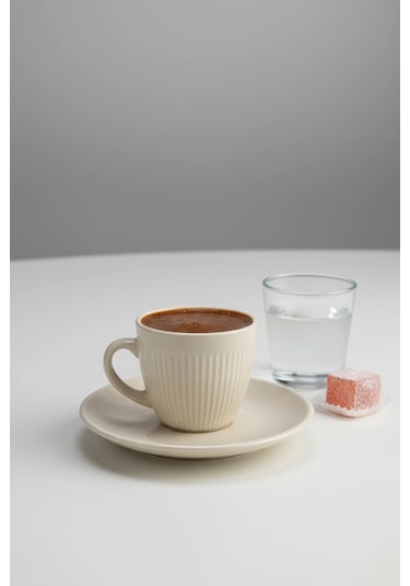 Bernardo Supra 6 Kişilik Fincan Takımı Beyaz