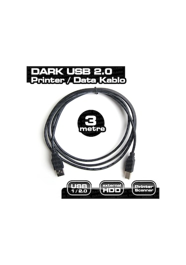Dark 3M Usb 2.0 Printer Kablosu Usb B Tipi Dk-Cb-Usb2Prnl300