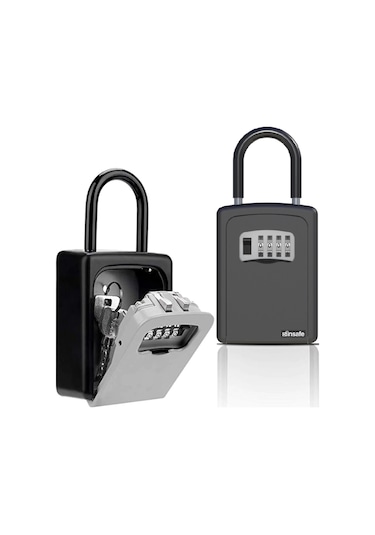 İnsafe Isc802Key Şifreli Çelik Kasa Anahtar Kasası Kutusu Siyah