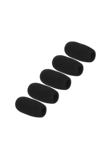 Fortunelane Küçük Mikrofon Köpük Koruması Siyah C Tipi 48mm - 5 Adet