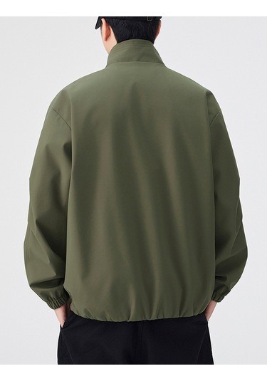 Snapbuy Rahat Ve Şık Düz Yakalı Erkek Ceketi Yeşil