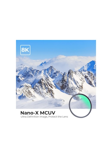 K&F Concept 82 MM Nano-X MCUV Çok Katmanlı 8K UV Filtre