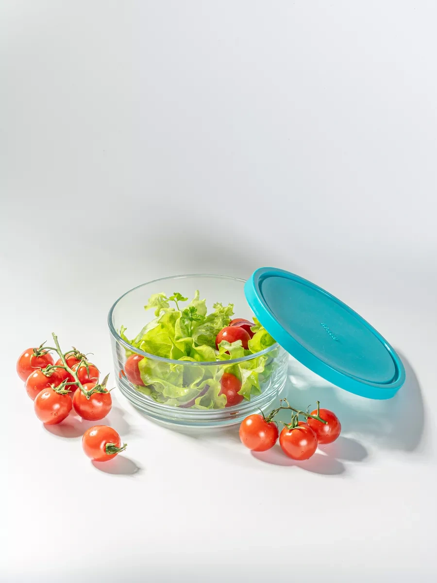 Gift'n'home Cam Kapaklı Salata Kabı 181107618 Beyaz