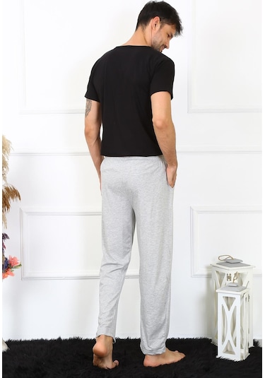 Akbeniz Erkek Pamuk Gri Tek Alt Pijama 27495 Gri