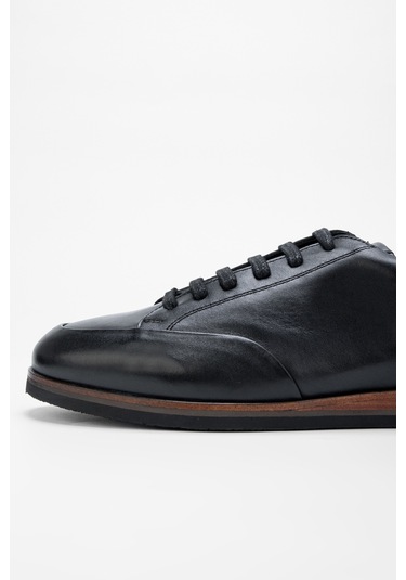 Valmenti Erkek Siyah Hakiki Deri Casual Ayakkabı 987 083 Erk Ayk Sk23/24 Siyah