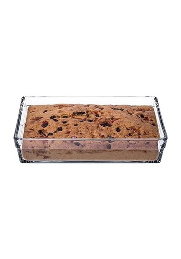 20x29 Cm Şeffaf Borcam Tepsi - 2.5 Litre Kapasite Açık Gri