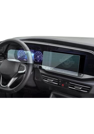 Volkswagen Caddy Uyumlu 10 İnç Dijital Gösterge Ve Navigasyon 9h Nano Ekran Koruyucu 2024-2025