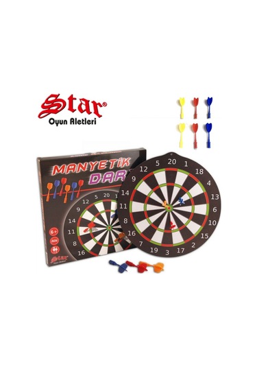 Manyetik Dart Tahtası Dart 14.5" 37 Cm'lik Büyük Boy