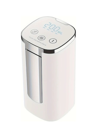 Honeybeeshop 5 Galonluk Taşınabilir Elektrikli Su Pompası Dijital Ekran Usb Şarj Katlanır Musluk Beyaz