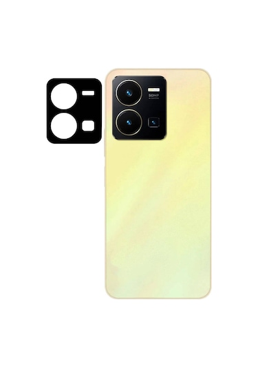 Vivo Y35s Zore 3d Kamera Camı Siyah