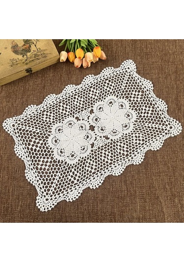 Suntek Yemek Masası Yer Matı Çiftlik Evi Festivali Beyaz Beyaz